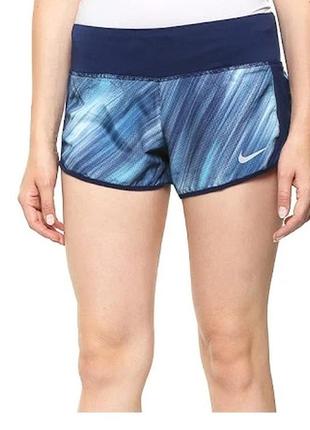 Короткие беговые шорты легкие nike dry crew pr 1 short1 фото