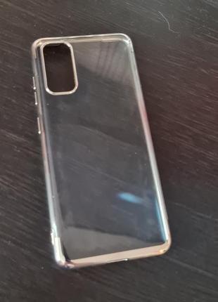 Чохол з сріблястими вставками на samsung s 202 фото