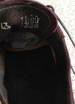 Фирменные шикарные мужские итальянские замшевые туфли цвет- марсала /43/2 фото