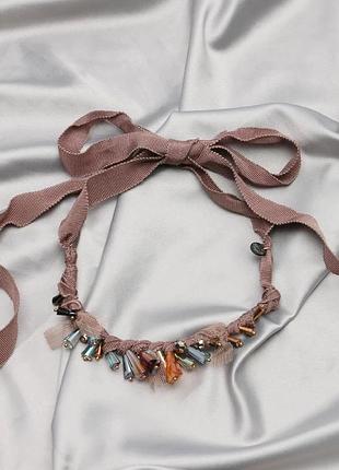 Намисто (чокер) з репсової стрічки