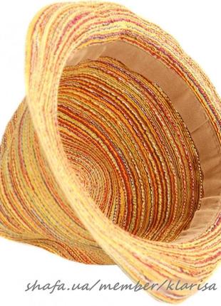 Хитовая шляпа бежево-коричневая 55-59р./ капелюх універсальний4 фото