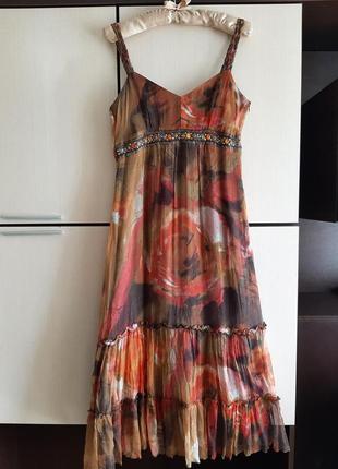 Шелковое платье  apanage collection