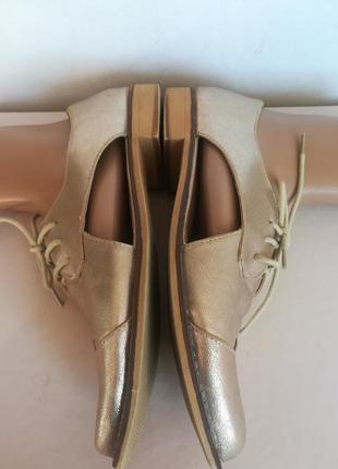 Туфли, лоферы, мокасины золотого цвета2 фото