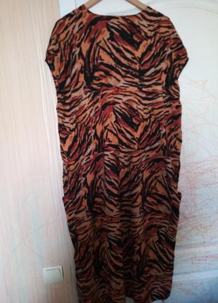 Тигристое платье большого размера2 фото
