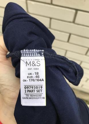 Синяя ,спортивная майка,футболка для фитнеса,большого размера marks & spencer2 фото