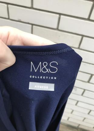 Синяя ,спортивная майка,футболка для фитнеса,большого размера marks & spencer3 фото