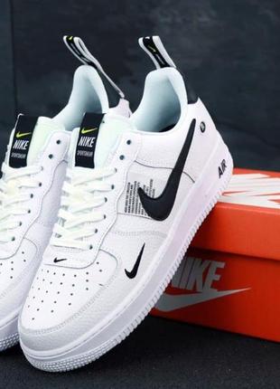 Кросівки жіночі nike air force 1 tm white black low