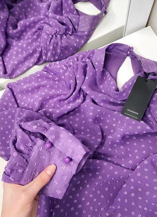 Новая шикарная сиреневая блуза от reserved , размер xs3 фото