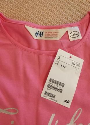 Хлопковые регланы от h&m по мотивам мультфильма холодное сердце, 8-10 лет6 фото