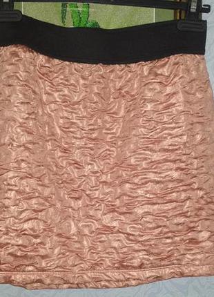 Изумительная юбка charlotte russe жемчужно-розовая розового цвета1 фото