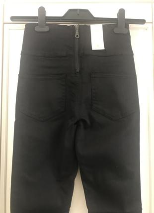 Чёрные брюки/джинсы pieces5 фото