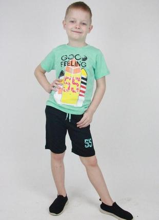 Літній костюм для хлопчика серф 98 - 116 розмір туреччина2 фото