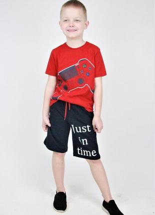 Летний костюм для мальчика джойстик  116  - 128  размер турция2 фото