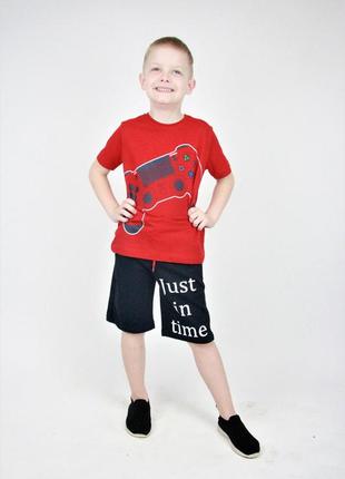 Летний костюм для мальчика джойстик  116  - 128  размер турция3 фото