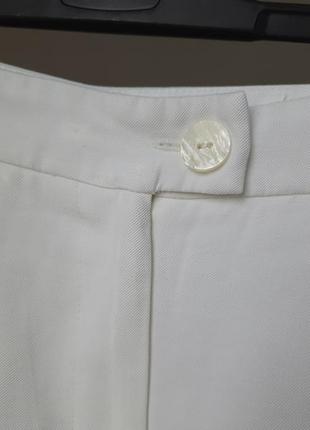 Белые эллегантные весенне-летние брюки4 фото