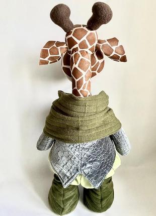 Игрушка текстильная жираф- девочка3 фото