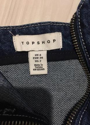 Актуальний джинсовий сарафан topshop moto9 фото
