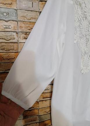 Блуза з вишивкою рішельє8 фото