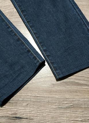 Темное-синие джинсы denim & skinny  базовые h&m6 фото