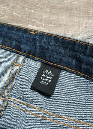 Темное-синие джинсы denim & skinny  базовые h&m4 фото