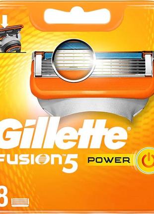 Сменные кассеты (лезвия) для бритья gillette fusion 5 power (16шт)1 фото