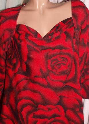 М'який красивий светр (хл) візерунок троянди, дуже красивий, чудово виглядає.3 фото