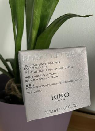 Kiko крем spf15, матовый. новый