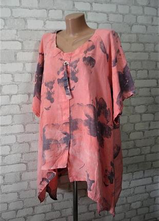 Модная льняная туника   "italy" 50- 52-54 р   италия
