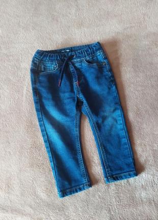 Щільні дитячі стрейчеві джинси талія на гумці