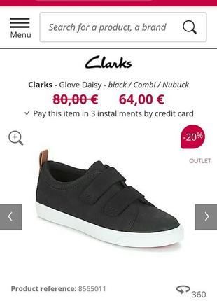 Кроссовки clarks, 100% нубук. оригинал. новые, в коробке.4 фото