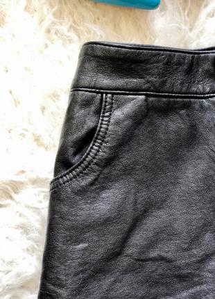 Укорочённые кожаные шортики от topshop2 фото