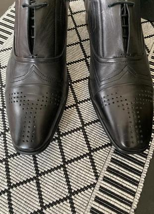 Нові шкіряні італійські туфлі від miraton оригінал р. 407 фото