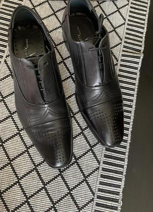 Новые кожаные итальянские туфли  от miraton  оригинал р.408 фото