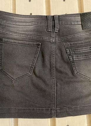 Юбка джинсовая серая colins2 фото