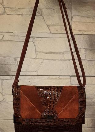 Вінтажна шкіряна сумка