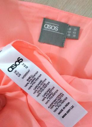 Роскошное фирменное неоновое платье миди плиссе с открытой спинкой супер качество!!! asos5 фото