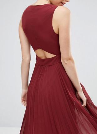 Роскошное фирменное неоновое платье миди плиссе с открытой спинкой супер качество!!! asos3 фото
