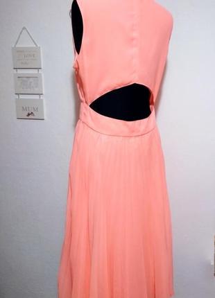 Роскошное фирменное неоновое платье миди плиссе с открытой спинкой супер качество!!! asos7 фото