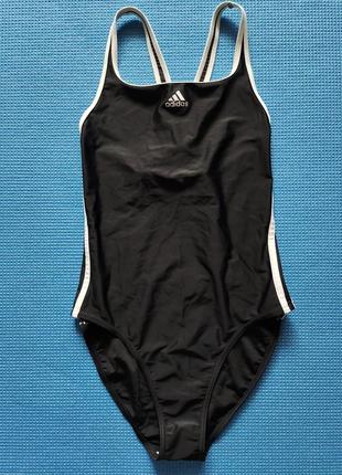 Суцільний купальник adidas з лампасами!