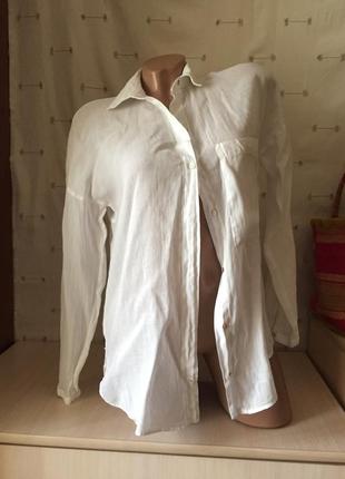 Невесомая белая легкая рубашка / блуза