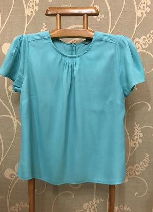 Очень красивая и стильная брендовая блузка бирюзового цвета...100% вискоза 20.