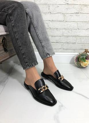 Сабо аладины мюли натуральна шкіра