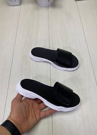 Шльопанці шльопанці тапочки натуральна шкіра