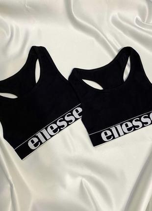 Браллет, бра, хлопковый топ от ellesse с логотипом, оригинал