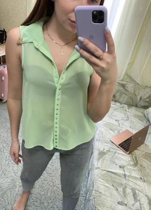 Шифоновая рубашка блуза3 фото