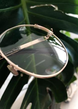 Имиджевые прозрачные очки стекло тонкая оправа asos7 фото