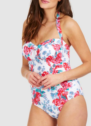 Нежный новый купальник цветочный принт бренда marks & spencer692 10 eur 38