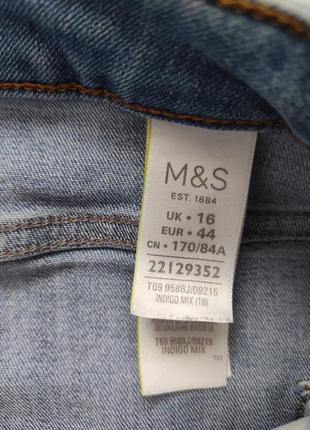 Джинсовые голубые шорты от marks and spenser4 фото