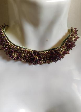 Чокер из бусин, hand made