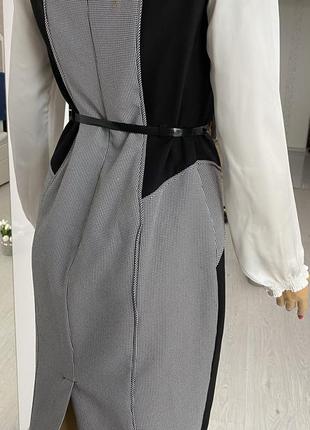 Платье сарафан в офисном стиле f&f6 фото